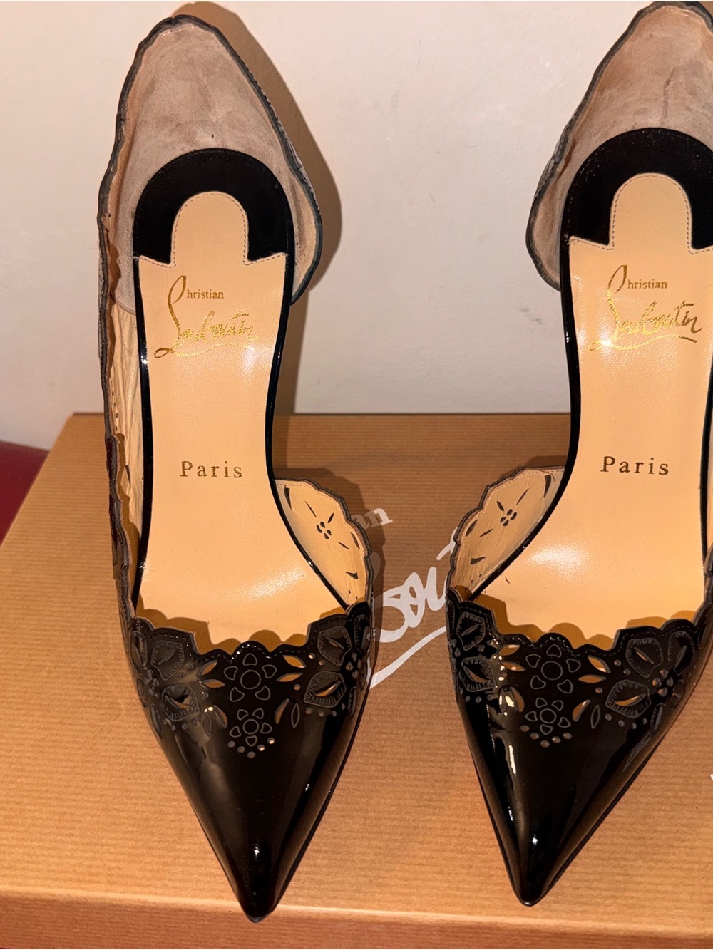 Christian Louboutin Patent Beloved 120 Pumps 37 Black - Picture 3 of 6